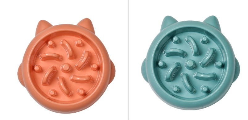 Anti-Gulping Slow Feeder Bowl for Dogs & Cats