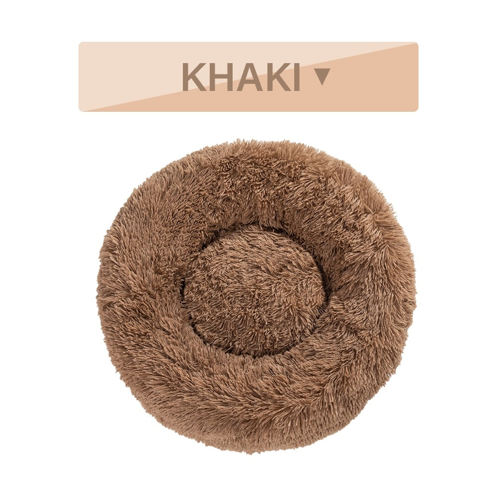 Fluffy Donut Calming Dog Bed