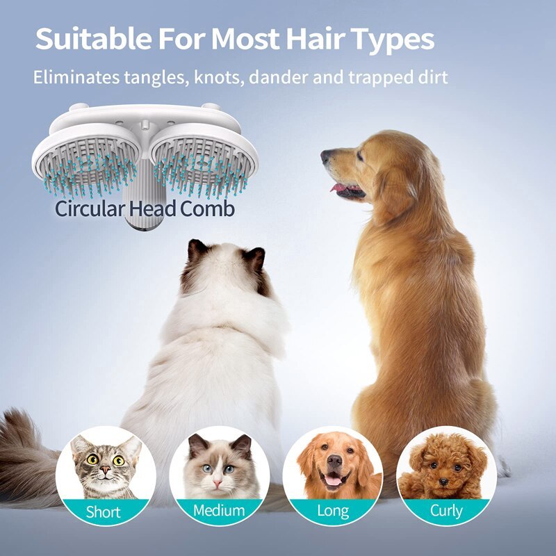 Self-Cleaning Double-Head Pet Brush