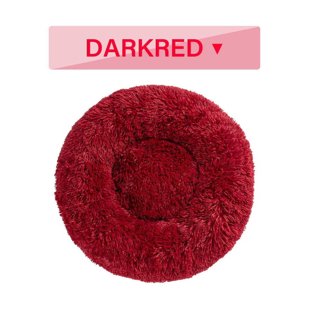 Fluffy Donut Calming Dog Bed