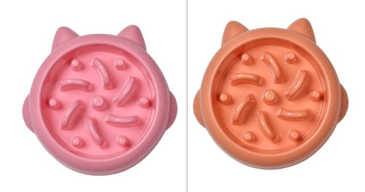 Anti-Gulping Slow Feeder Bowl for Dogs & Cats