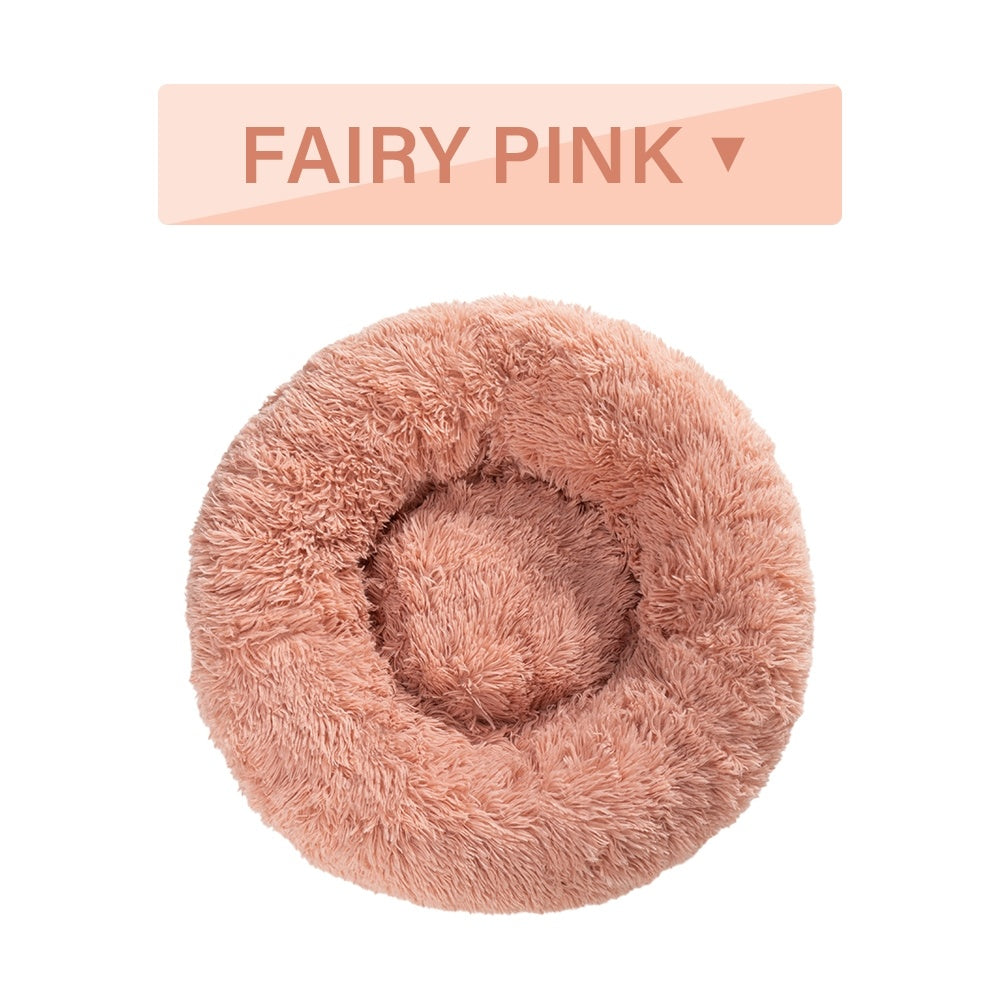 Fluffy Donut Calming Dog Bed