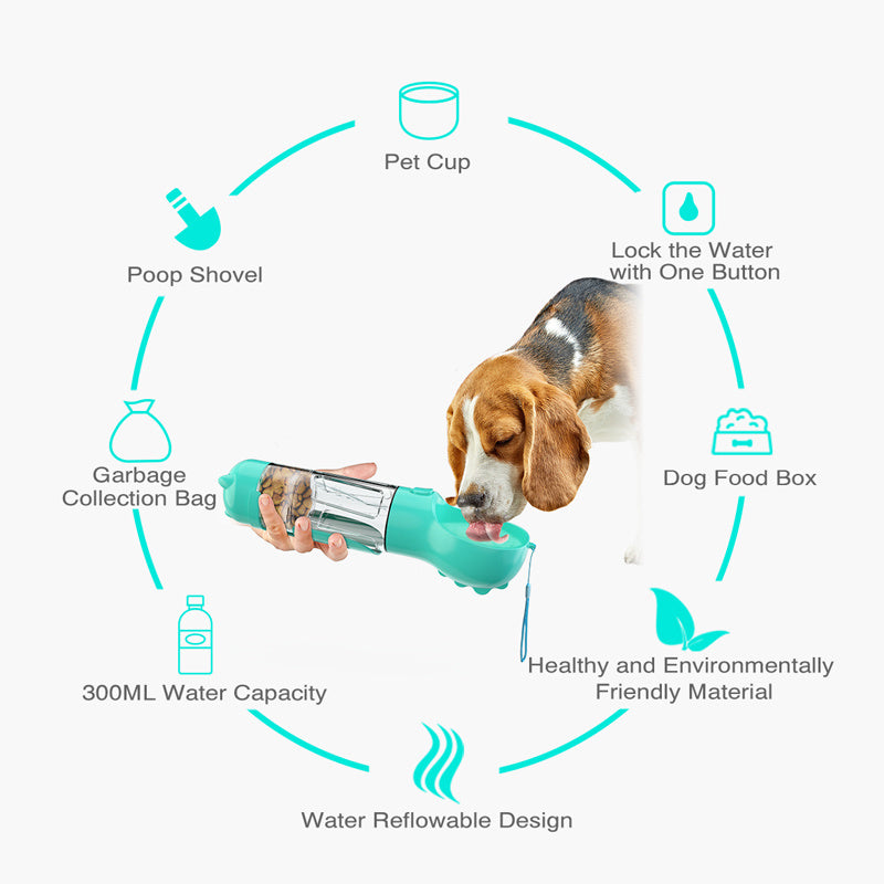 3-in-1 Dog Water Bottle
